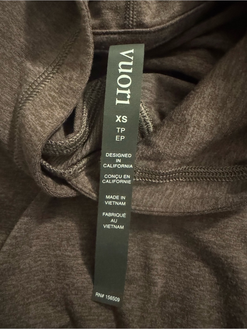 Vuori modern huckleberry heather hooded Pullover Sweatshirt - Picture 6 of 6